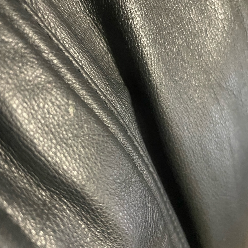 Wilsons Thinsulate Black Leather Bomber Jacket Sz L - Picture 12 of 13